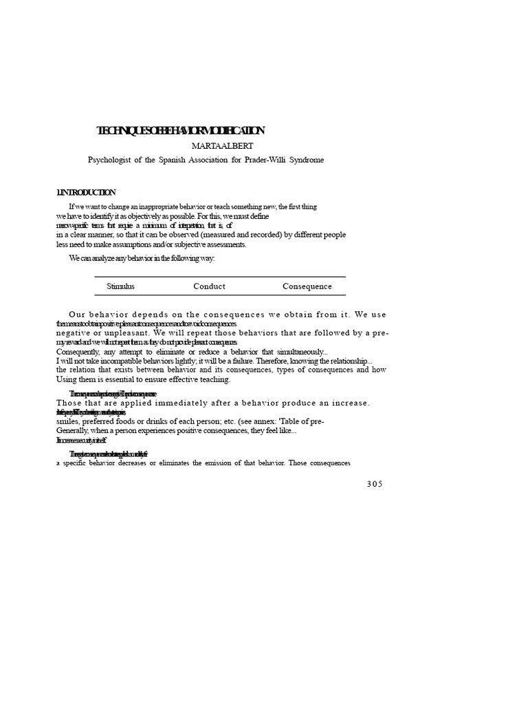 Techniques for Modifying Behavior | PDF | Reinforcement | Behavioural ...