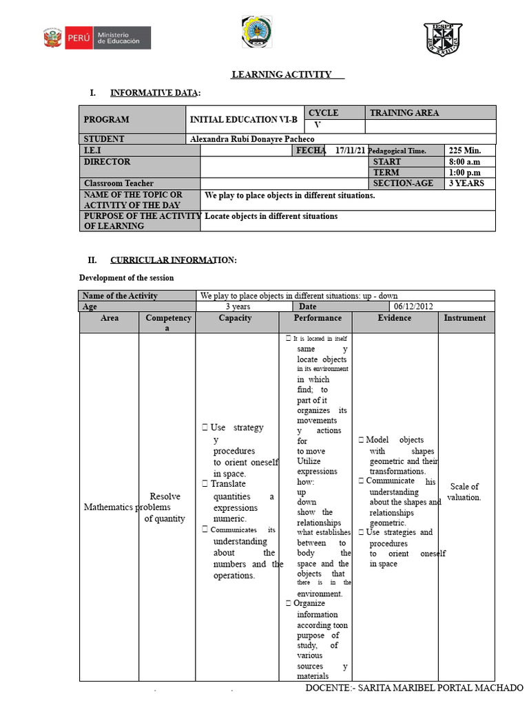Mathematics Learning Session 3 Years | PDF | Learning | Cognition