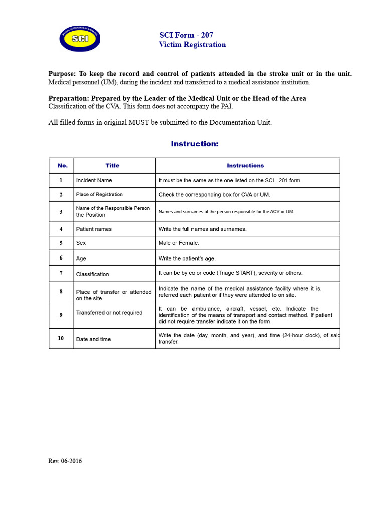 SCI - 207 Instruction Manual | PDF