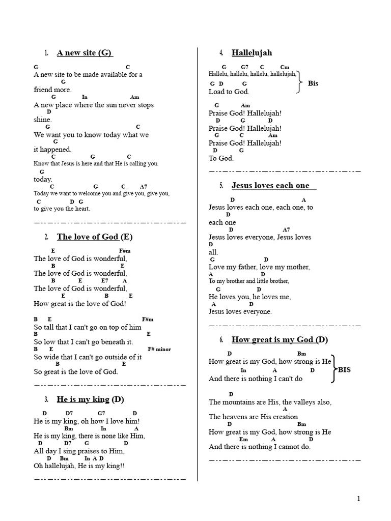 Worship Songs and Lyrics Collection | PDF | Jesus | Religious Belief ...