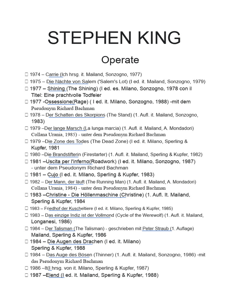 Stephen King | PDF