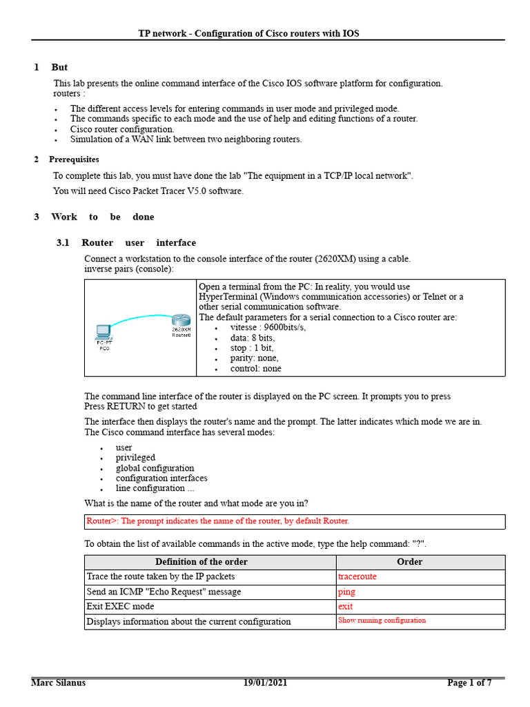 Cisco Router Configuration with IOS Guide | PDF | Router (Computing ...