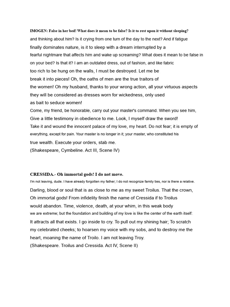 Shakespeare and Greek Monologues Voice VI 2019 | PDF | Troilus | Sophocles