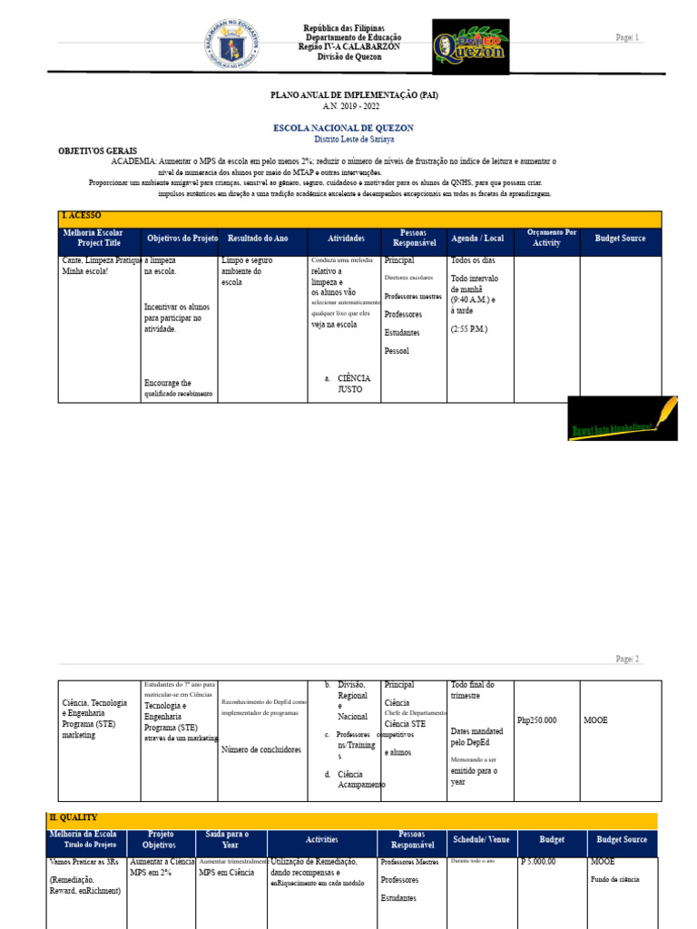 Plano Anual de Implementação - AIP - Salvo Automaticamente - 2020-2021 ...