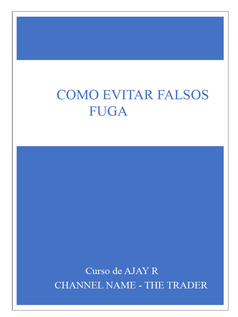 Como Evitar Falsos Rompimentos em Negociação | PDF | Tempo | Mercado ...