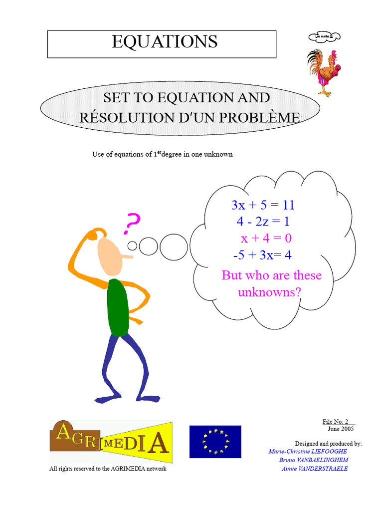 Solving First-Degree Equations Guide | PDF | Equations | Mathematics