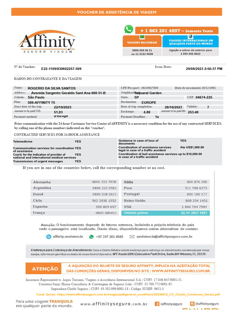 Affinity Insurance 75 - Rogerio - 231020 - 104849 | PDF | Insurance ...