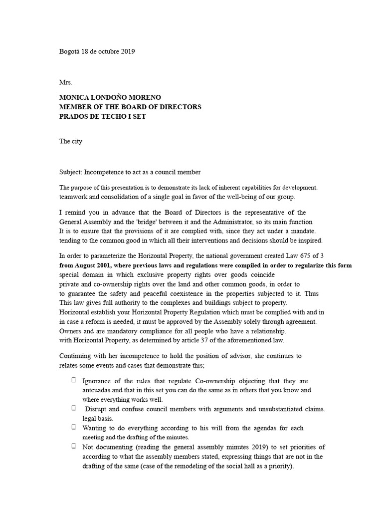 Council Member Incompetence Report | PDF | Government | Justice