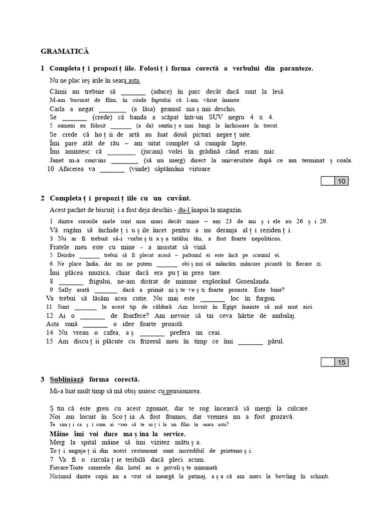 Gramatica 2 | PDF