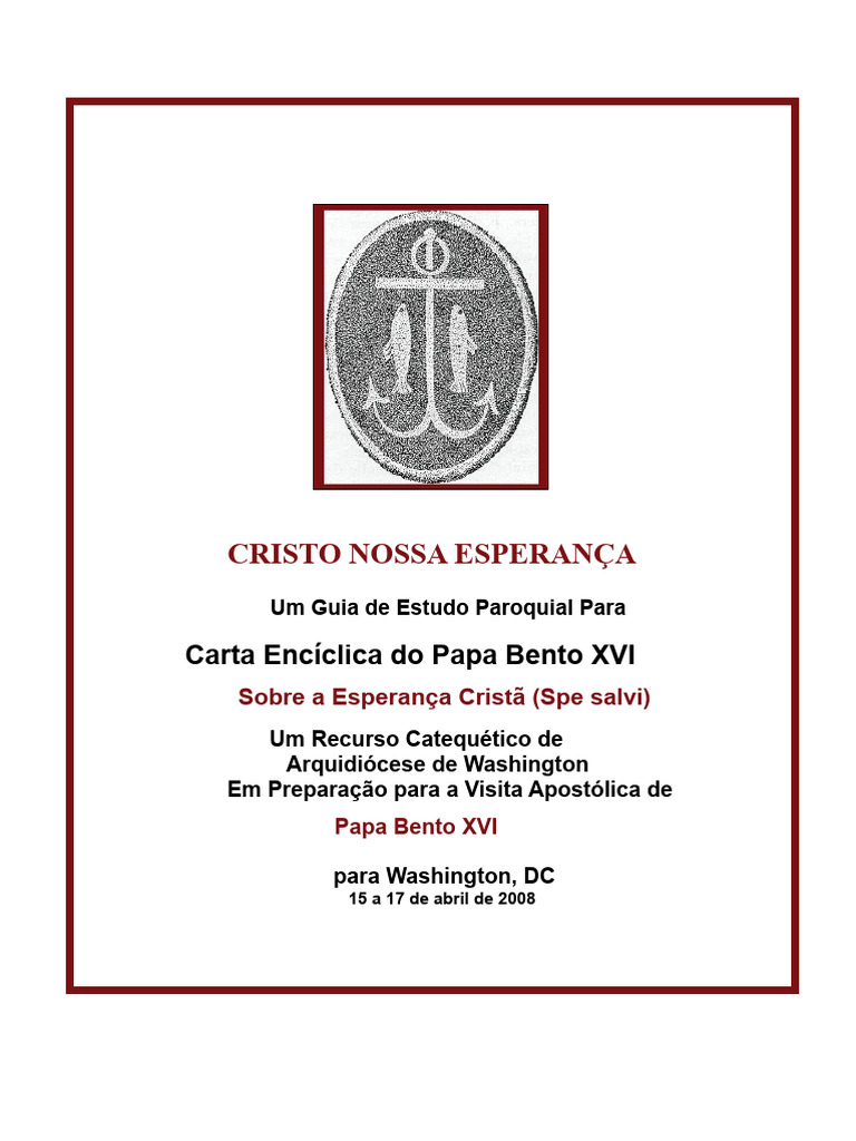 Guia De Estudo Spe Salvi Pdf Fé Jesus