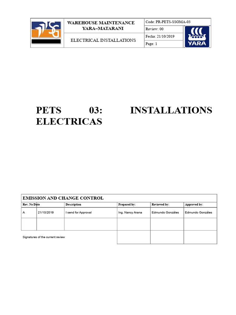 Warehouse Electrical Installations Guide | PDF | Personal Protective ...