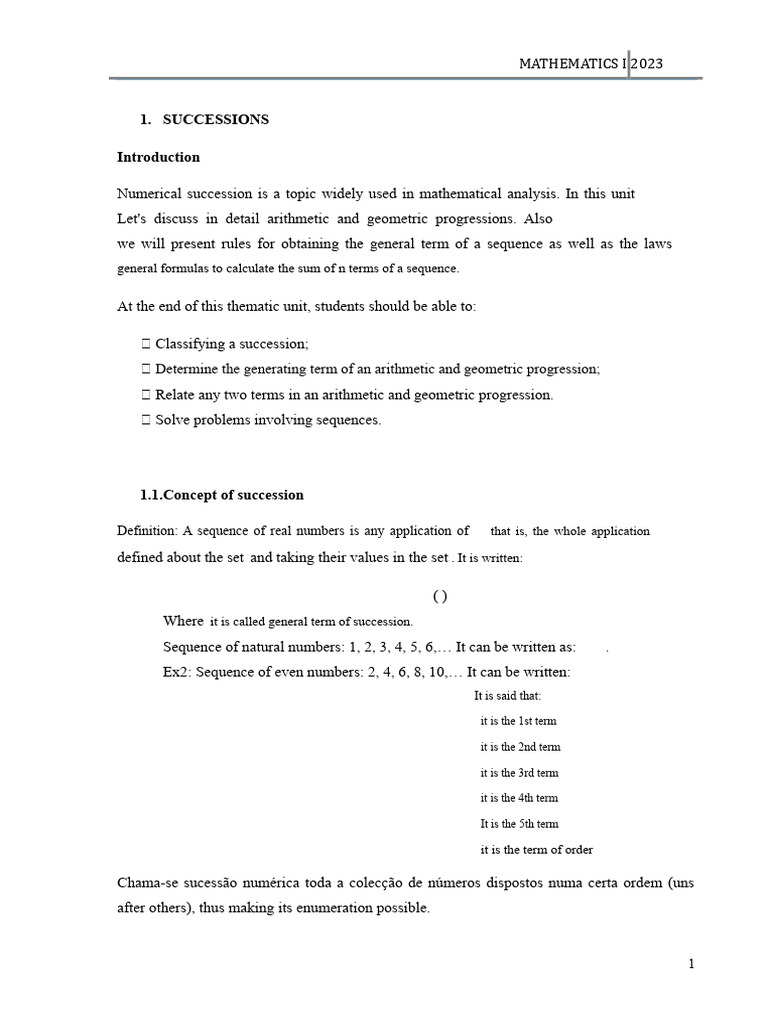 Understanding Sequences and Progressions | PDF | Sequence | Infinity