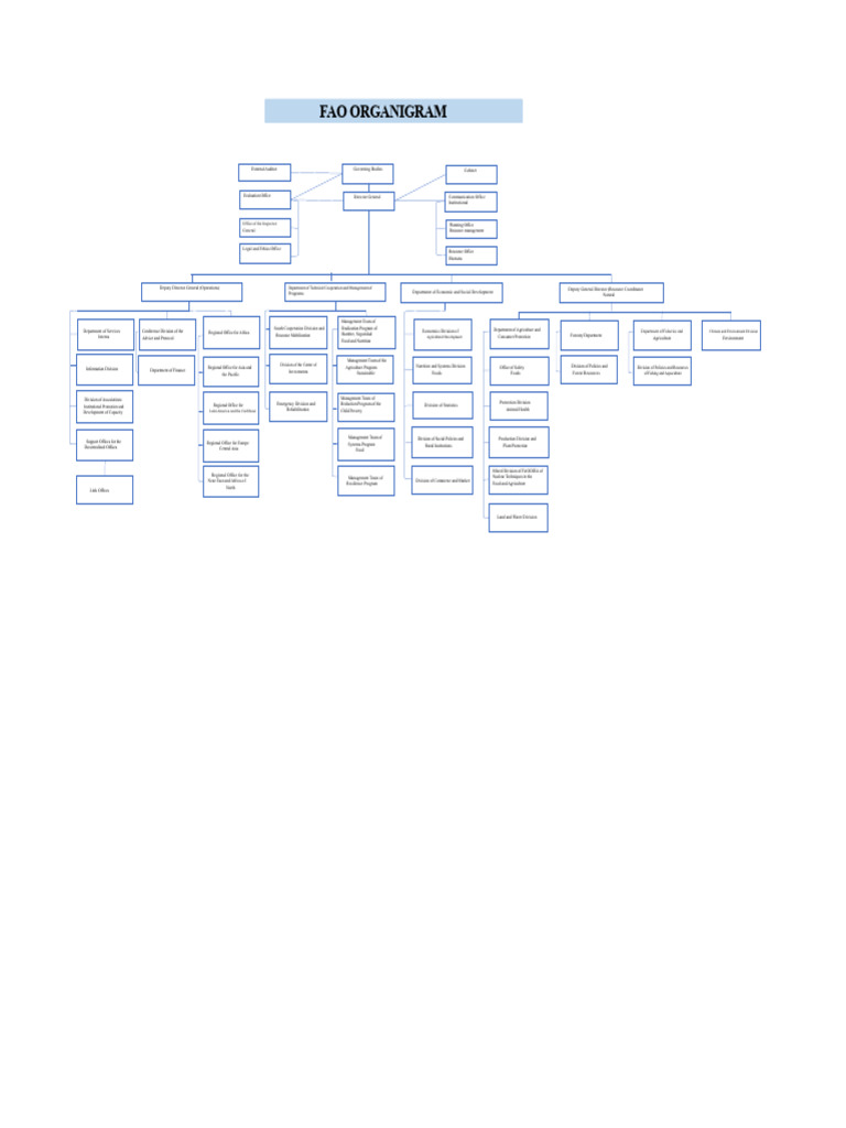 FAO Organizational Structure Overview | PDF | Food And Agriculture ...