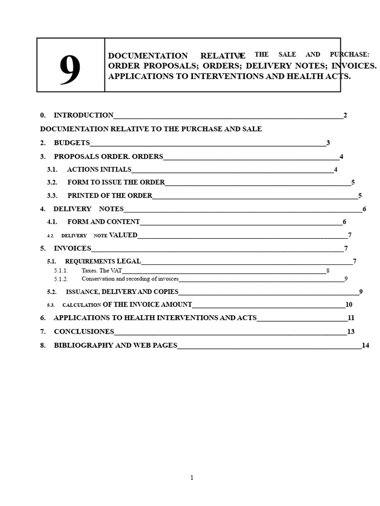Sales Documentation in Healthcare Transactions | PDF | Value Added Tax ...