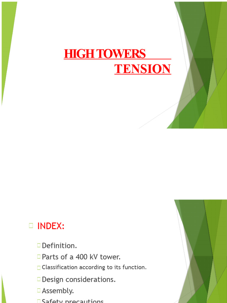 High Voltage Towers | PDF | Electric Power Transmission | High Voltage