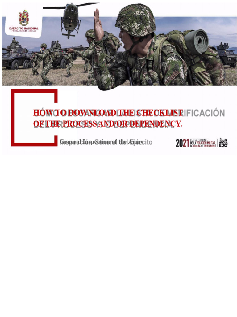 Download Army Inspection Checklists | PDF