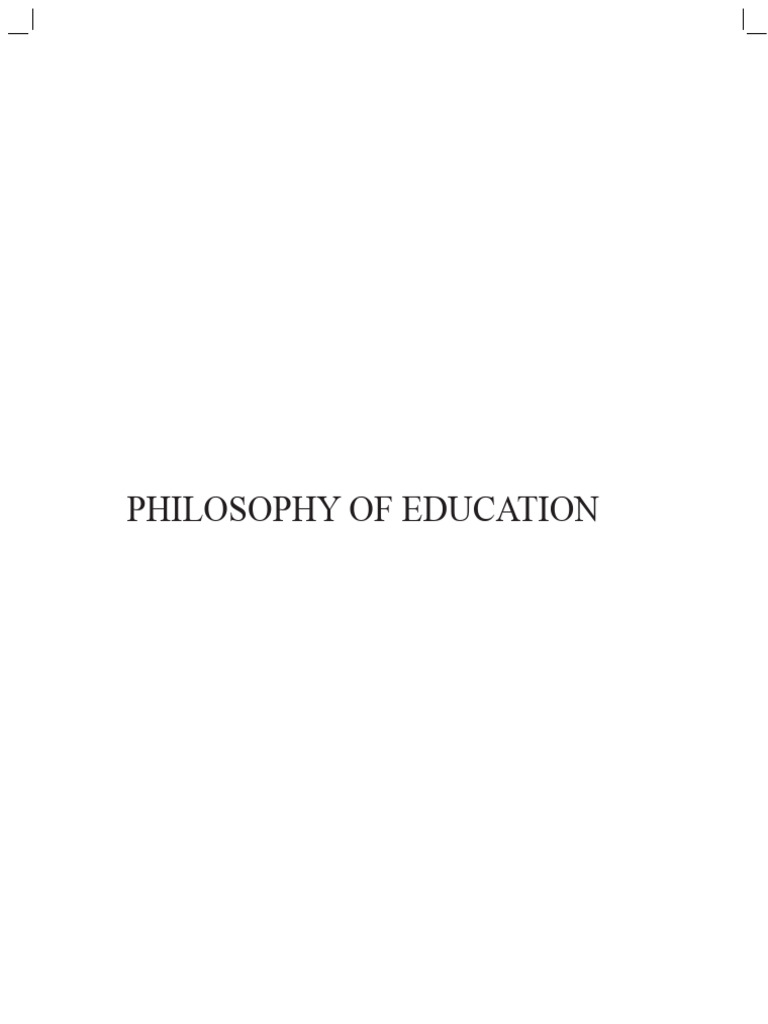 Philosophy of Education Overview | PDF | Science | Knowledge