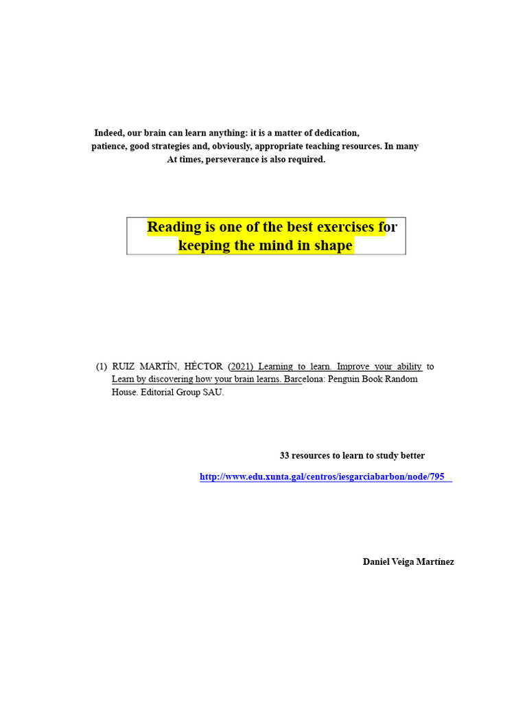 Learning To Learn (Students) | PDF | Sleep | Behavioural Sciences
