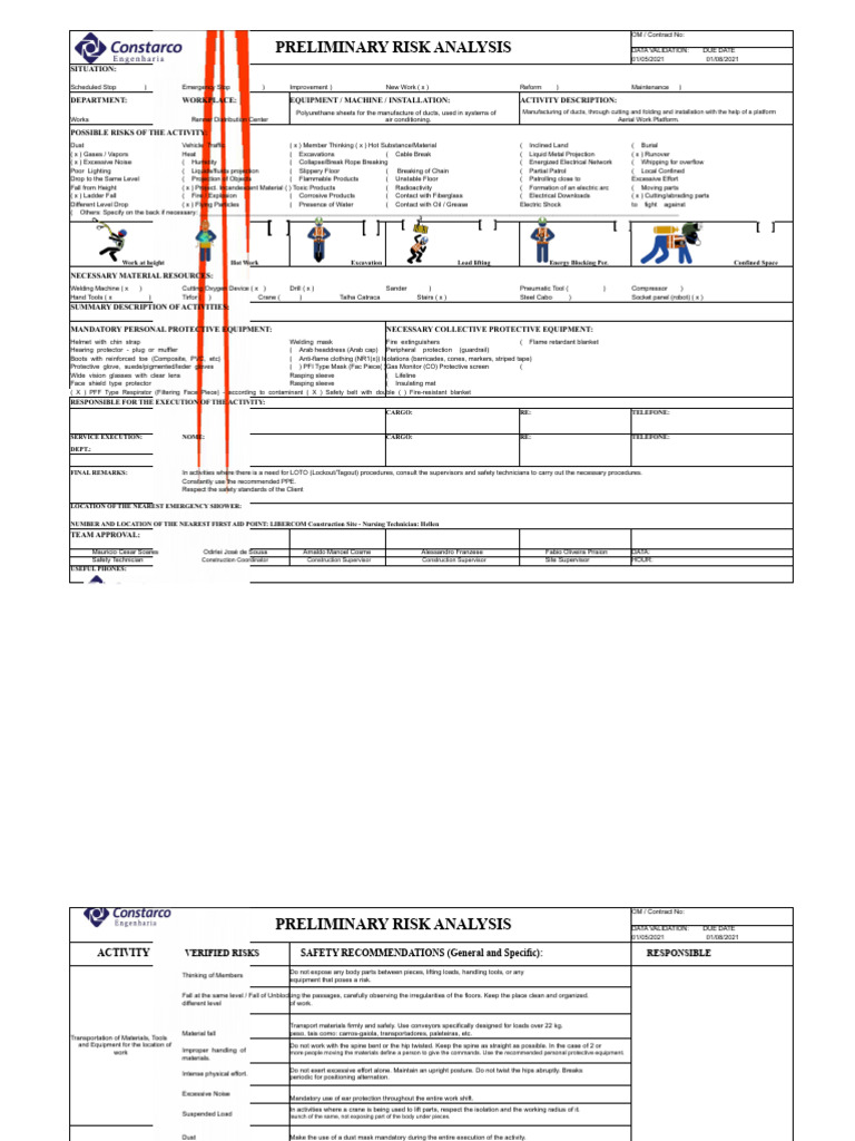 Apr - Manufacturing and Installation of Ducts With Pta (First Phase ...
