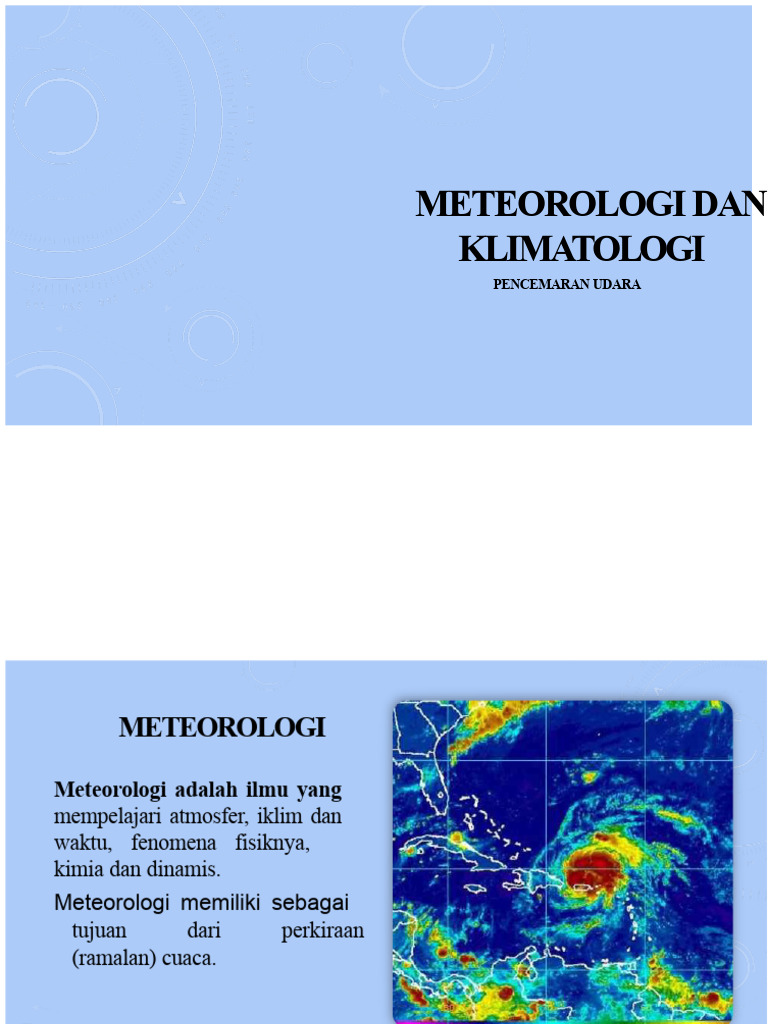 Meteorologi, Klimatologi, dan Cuaca | PDF