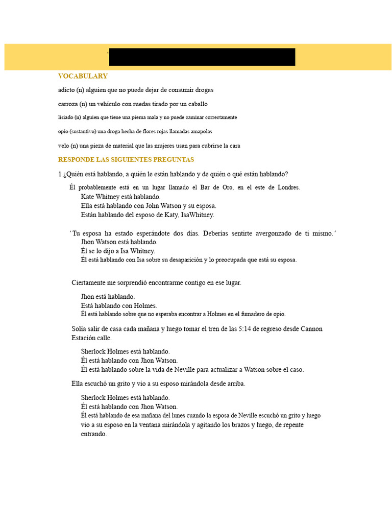 El Hombre de Los Labios Torcidos | PDF | Sherlock Holmes | Dr. Watson