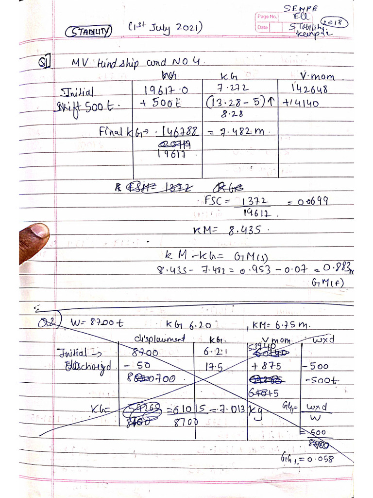 Stab Numberical Past Paper | PDF