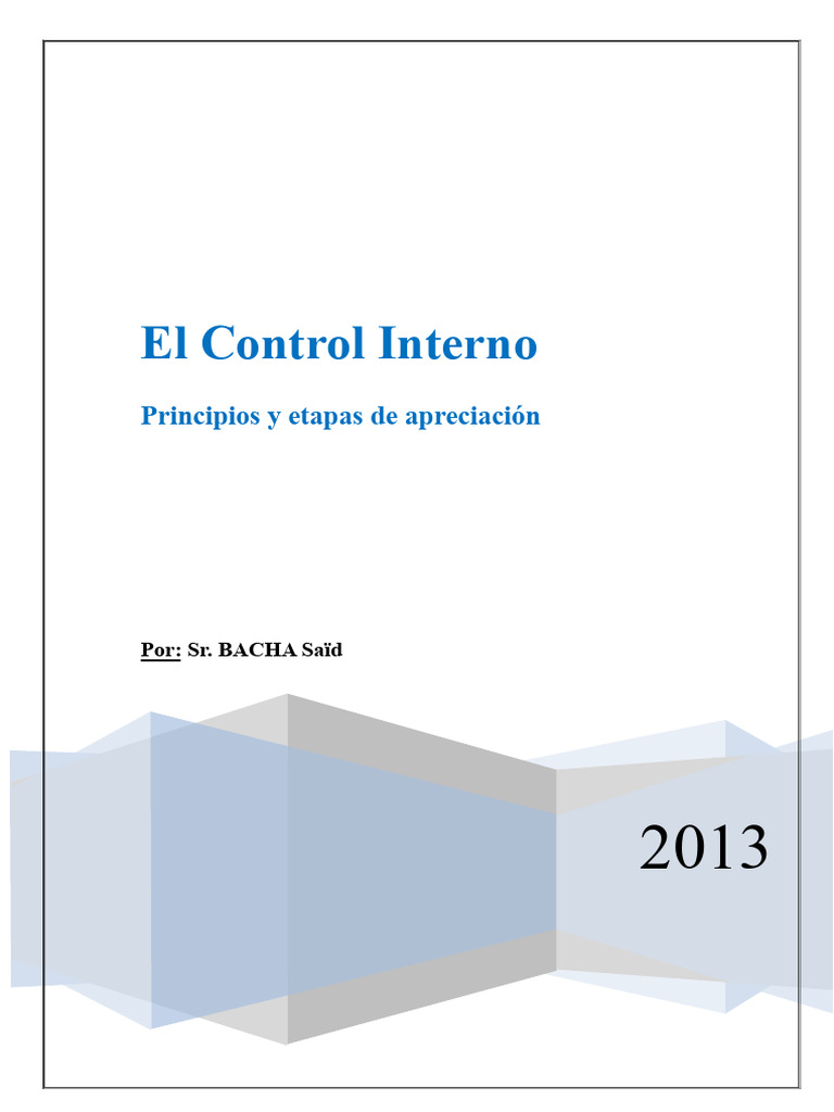 Principios del Control Interno Empresarial | PDF | Contabilidad | Contralor
