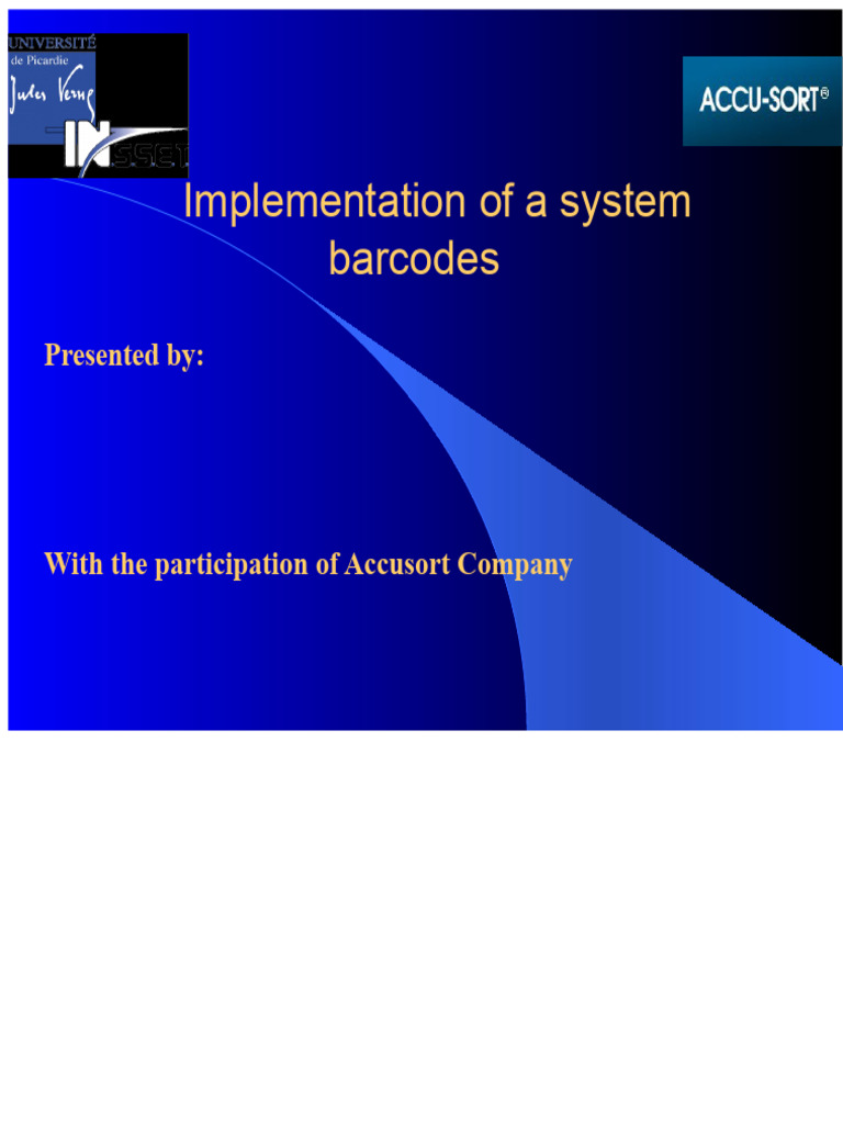 Barcode System Implementation Guide | PDF | Barcode | Logistics
