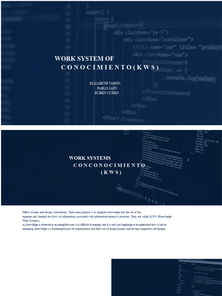 Knowledge Work Systems Overview | PDF | System | Knowledge