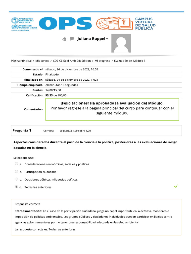 Assessment of Module 5 - Review of Attempt 1 | PDF