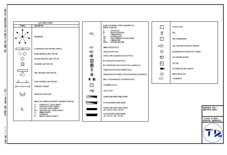Simboluri Pentru Planuri Electrice - TDVision | PDF