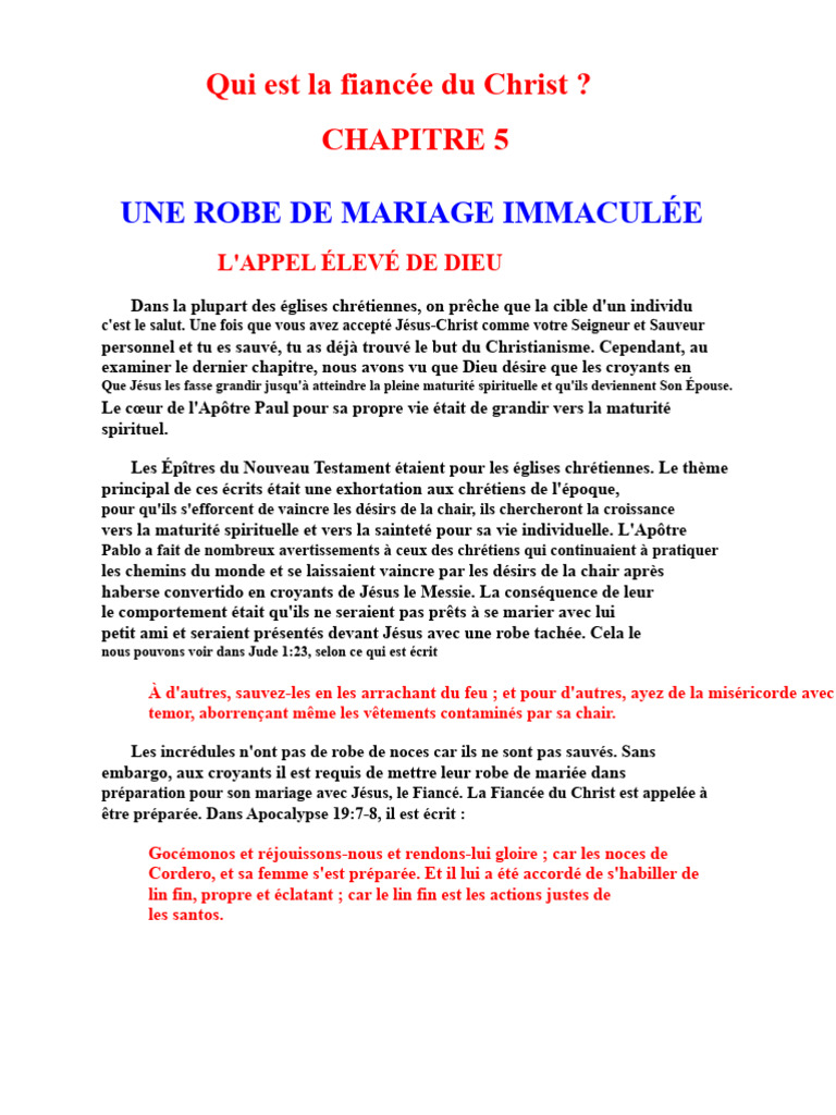 La Fiancée du Christ et Maturité Spirituelle | PDF | Jésus | Dieu