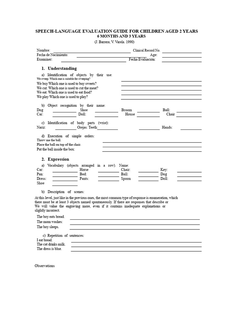 AUDIOLOGICAL EVALUATION GUIDELINE FOR CHILDREN BETWEEN 2 YEARS 6 MONTHS ...