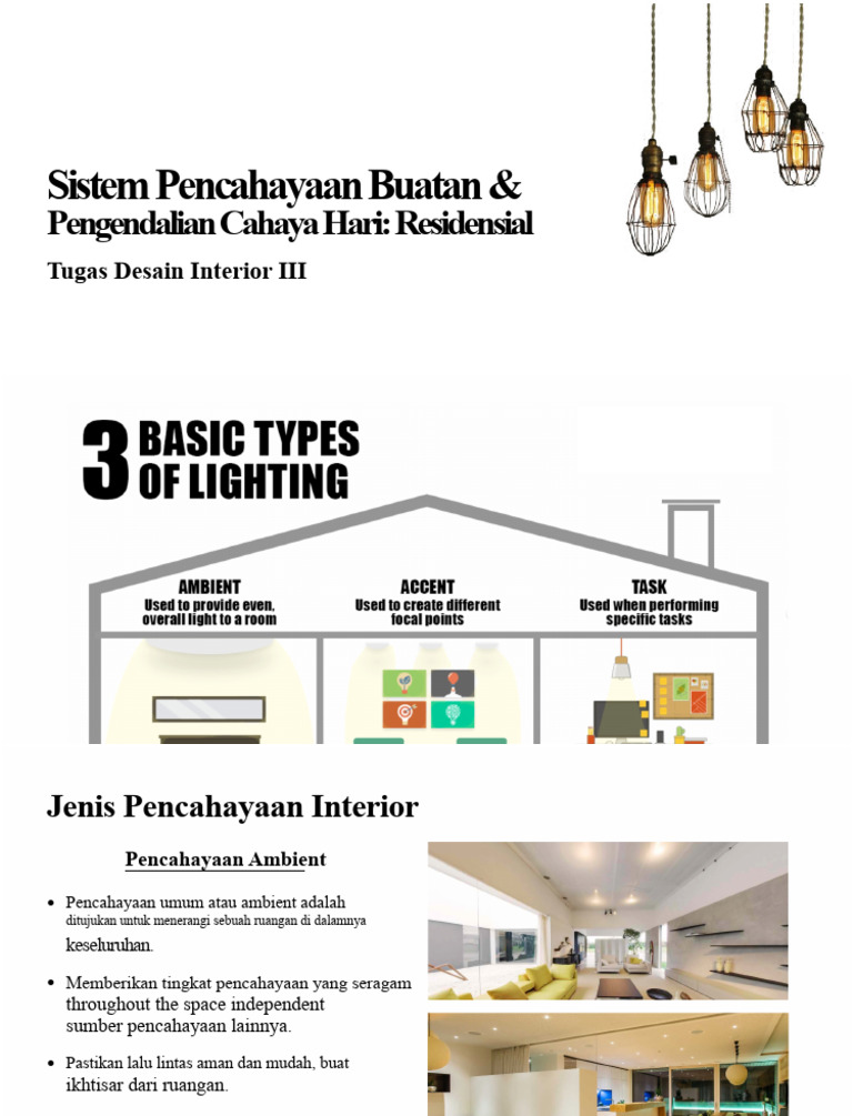 Pencahayaan Desain Interior | PDF