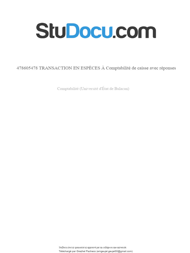 Comptabilité de caisse à l'accumulation | PDF | Comptabilité | Banques