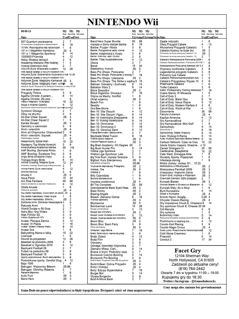 Nintendo Wii | PDF
