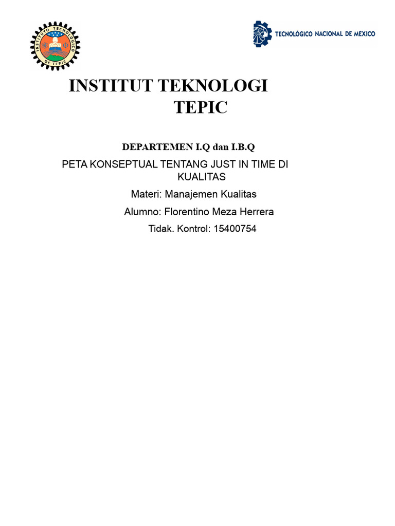 Just In Time dalam Manajemen Kualitas | PDF