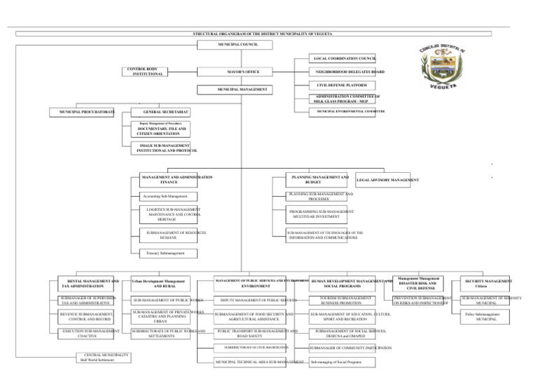 Organizational Chart - District Municipality of Vegueta | PDF | Economies