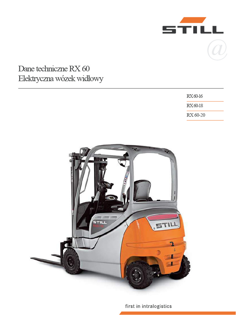 Podręcznik Operatora Still RX 60 16 18 20 | PDF
