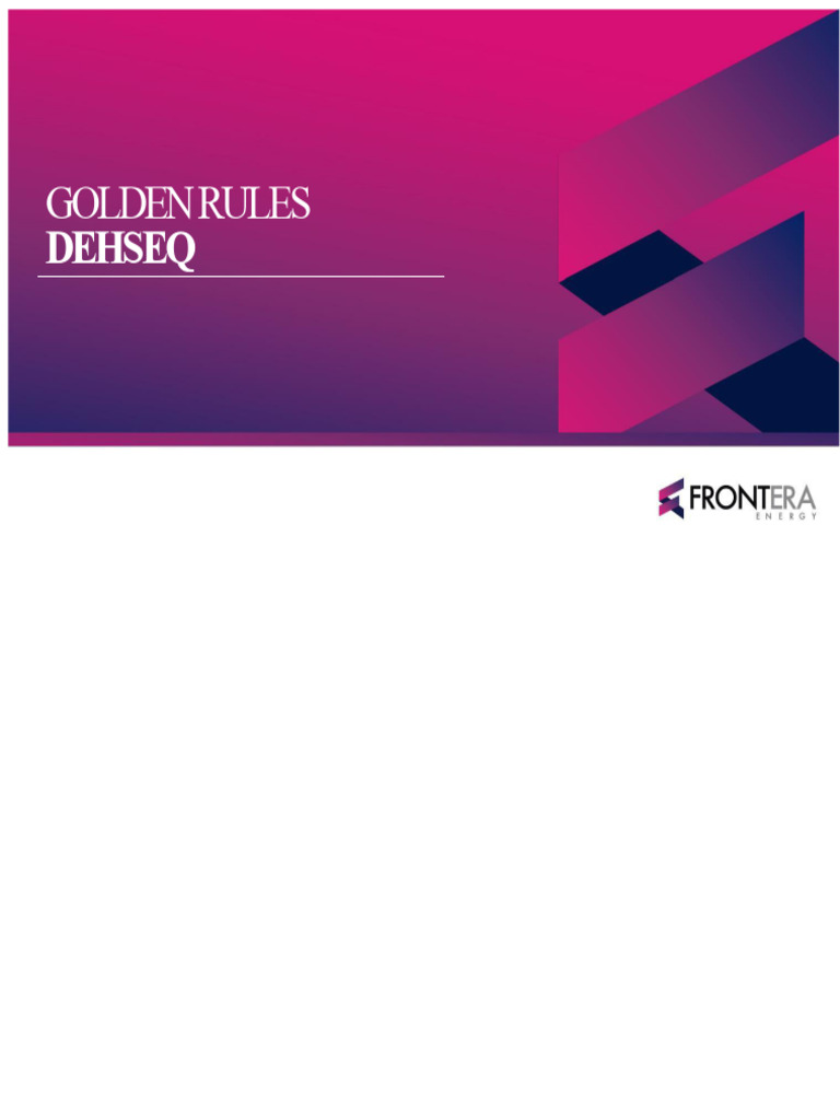 GOLDEN Rules | PDF