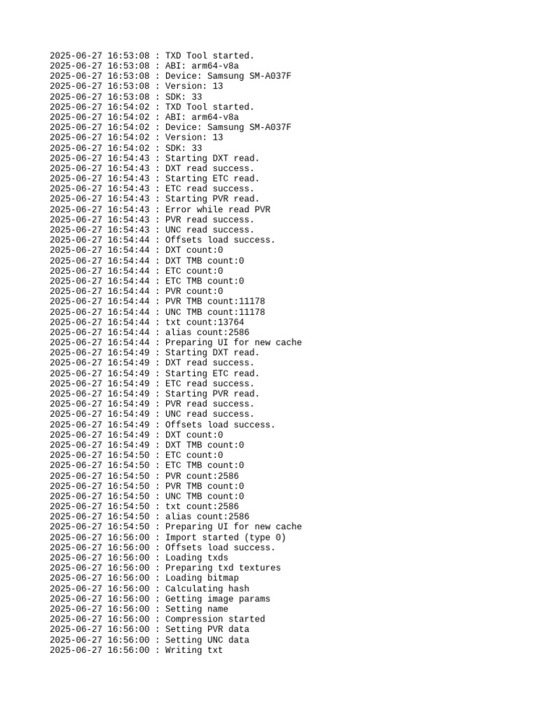Log | PDF | Texture Mapping | Text File