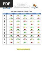 Primary Staff Duty Roster 2025 | PDF
