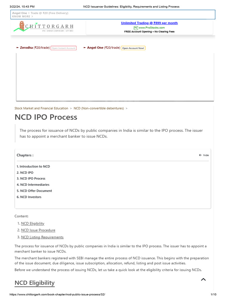 NCD Issuance Process and Guidelines | PDF | Securities (Finance ...