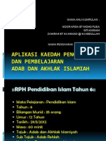 Aplikasi Kaedah Pengajaran Dan Pembelajaran