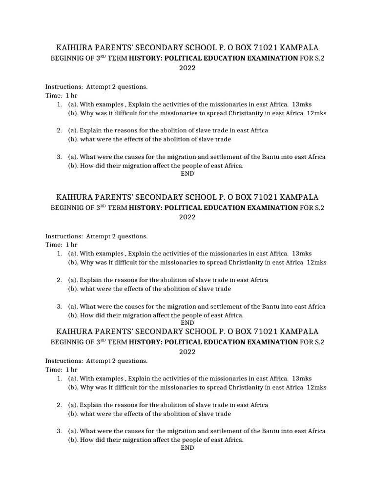 History s.2 | PDF