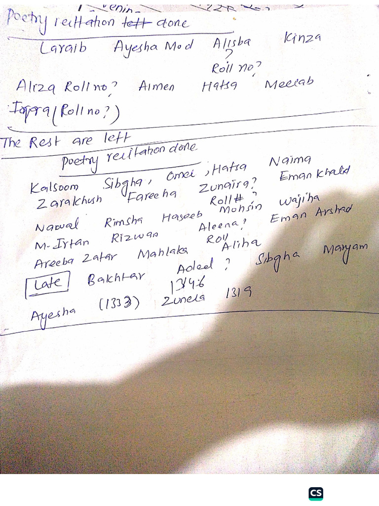 Poetry Recitation | PDF
