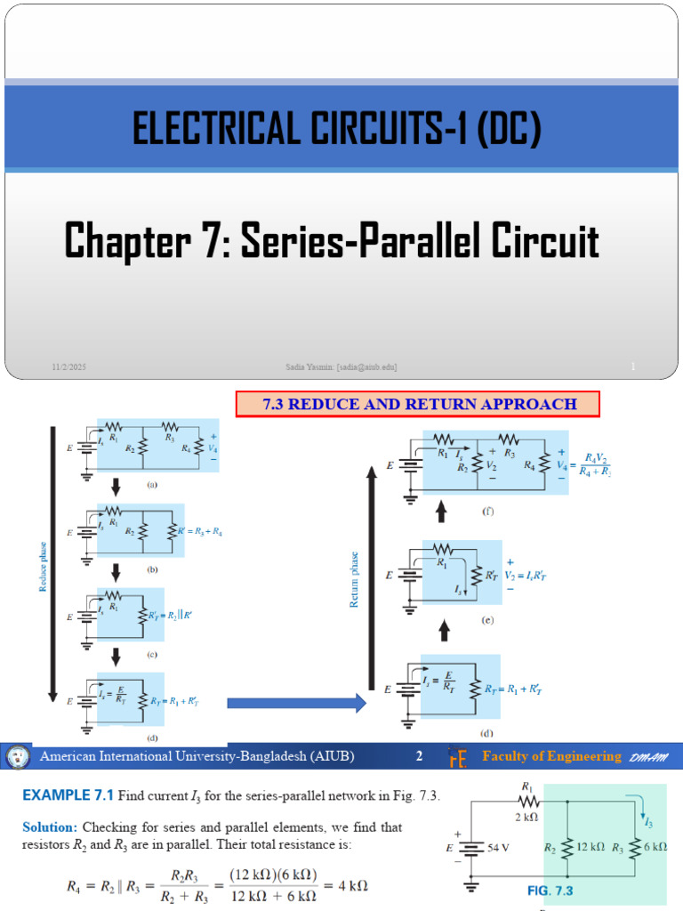 Series-Parallel Circuit Analysis Guide | PDF | Series And Parallel ...