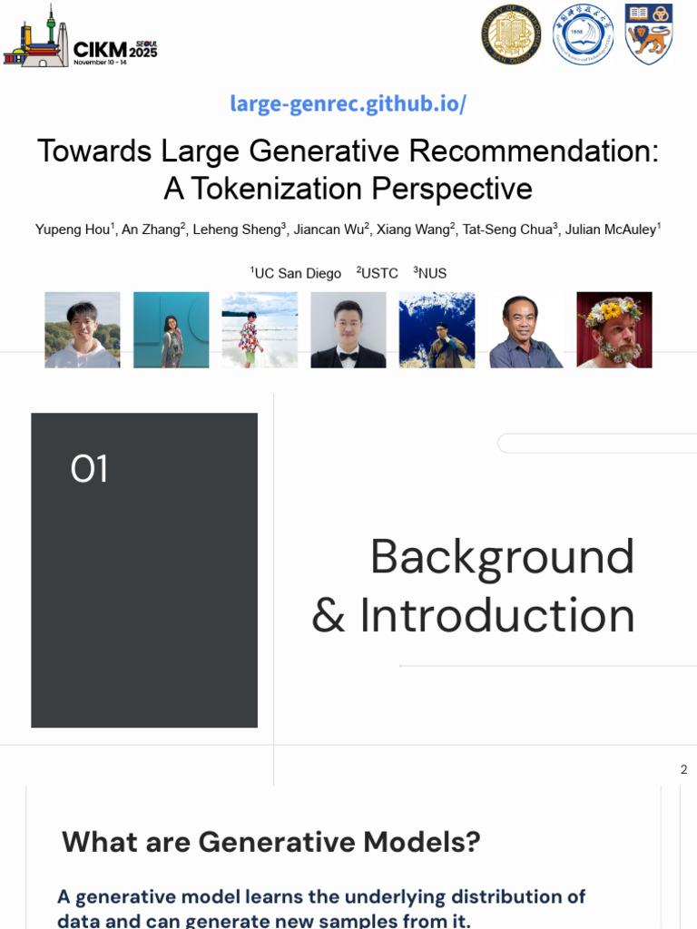 Generative Recommendation via Tokenization | PDF | Learning | Cognitive ...