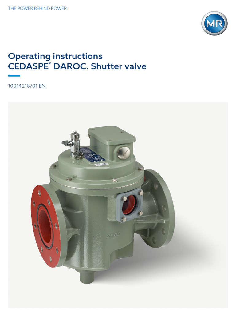 CEDASPE® DAROC Shutter Valve Guide | PDF | Valve | Personal Protective ...