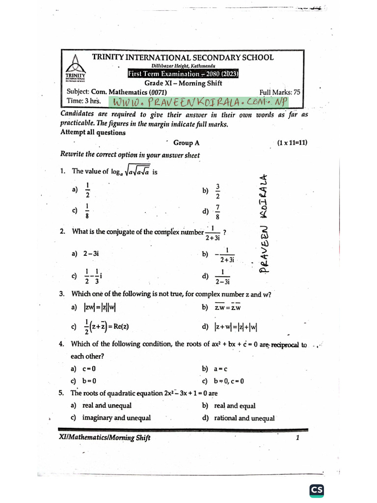 Math 11 | PDF